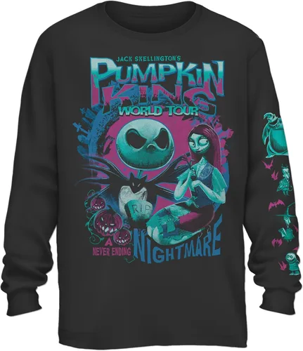 Vista 4 de Disney Nightmare Before Christmas Jack Skellington Nightmare King World Tour Camiseta