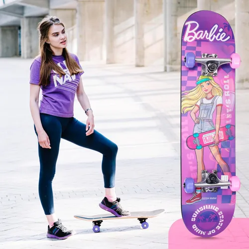 Vista 7 de 31-Inch Skateboard, 9-Ply Maple Deck, ABEC 5 Bearings Barbie