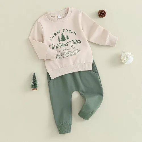 Vista 3 de Conjunto de sudadera de calabaza para bebé y niña, para Halloween, para otoño e invierno