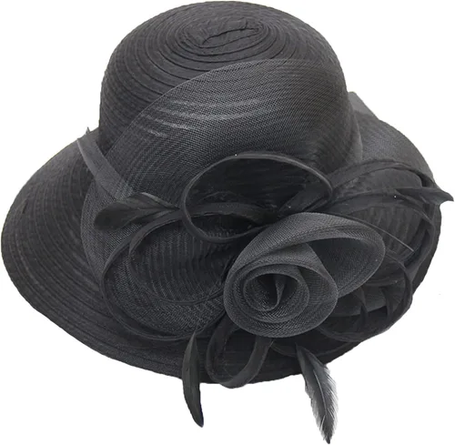 Vista 28 de seven wolves Sombrero de sombrero de iglesia Derby para mujer, sombrero de ala ancha para el sol beige B