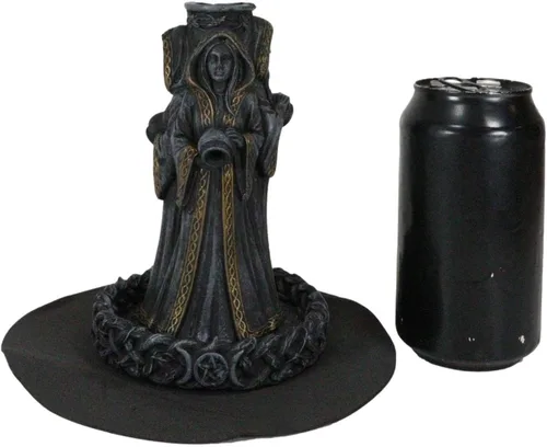 Vista 5 de Ebros Gift Wicca Triple Diosa Doncella Esperando Madre y Crone Pagana Decoración Cono de Incienso Escultura Ciclo Feminista de Luna Sagrada Ciclos