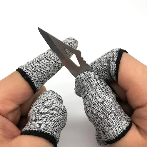 Vista 7 de Protector resistente a los cortes para los dedos, 10 Uds., a prueba de cortes, protector resistente al corte del dedo para el eccema de la mano