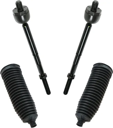 Vista 24 de TRQ Kit de dirección delantera con barra de acoplamiento de fuelle de piñón y cremallera compatible con Toyota Echo 2000-2005