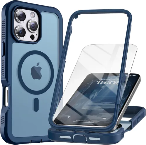 Vista 49 de Magnetic for iPhone SE 3rd&2nd Case with Screen Protector-Army Green