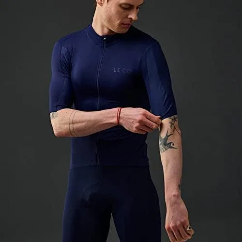 Vista 4 de LE COL Hors Categorie - Camiseta de manga corta para hombre, bolsillos traseros, absorbe la humedad, transpirable, XS - 3XL