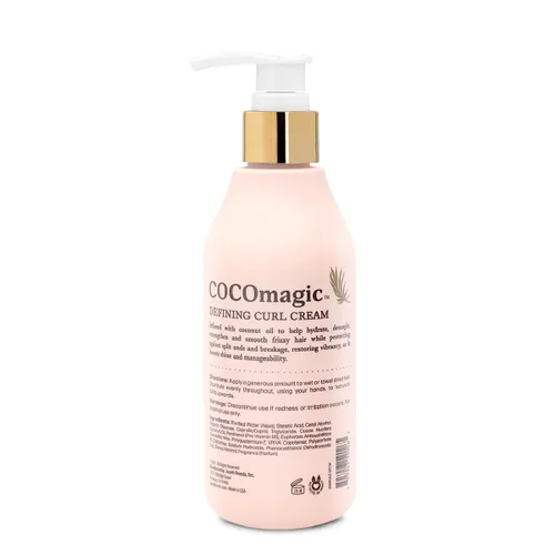 Vista 2 de Cocomagic Defining Curl Cream Control extra del encrespamiento Protege contra puntas abiertas y roturas Sin parabenos (8 onzas)