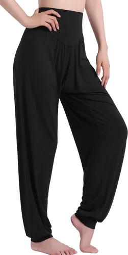 Vista 2 de Marca Hoerev pantalones de modal y elastano súper suave para yoga y pilates.