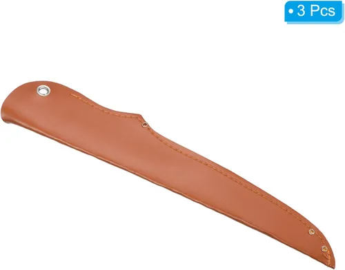 Vista 3 de PATIKIL Funda de piel sintética de 13 pulgadas, paquete de 3 fundas para cuchillos, protector de filos, protector de cuchillos, universal