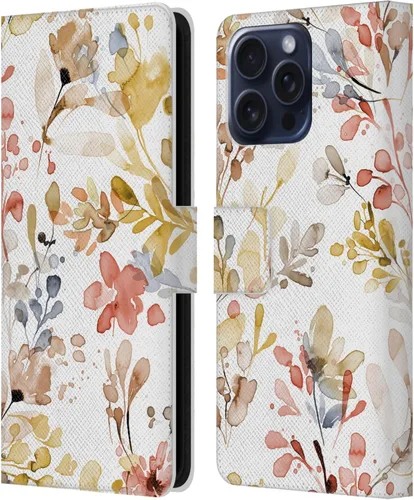 Vista 25 de Head Case Designs Officially Licensed Ninola Beige Wild Grasses Leather Wallet Case Compatible with Samsung Galaxy A07 4G