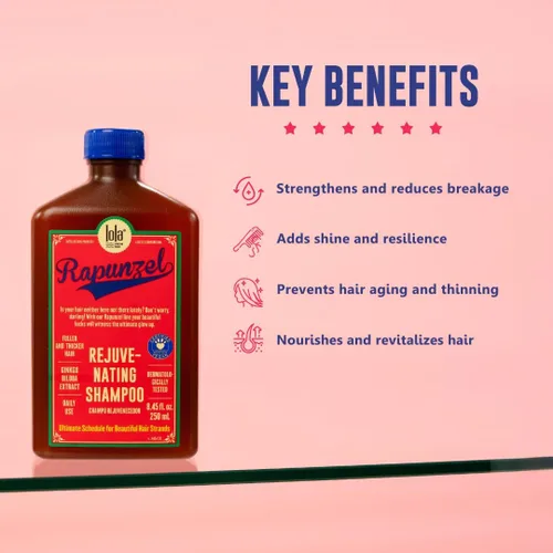 Vista 3 de Lola From Rio – Champú Rejuvenecedor Rapunzel – Champú Nutritivo y Fortalecedor para Cabello Fino que se Adelgaza – Apoya la Vitalidad del Cuero