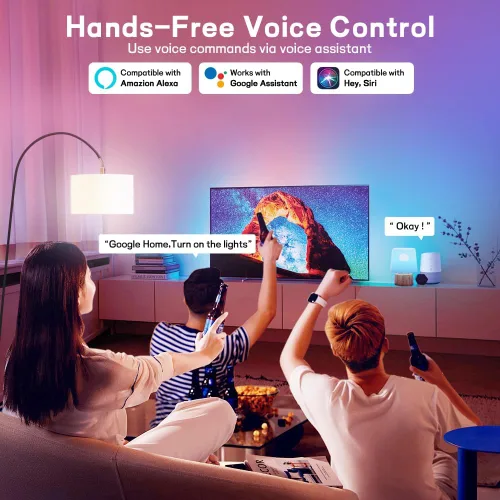 Vista 8 de Bombillas inteligentes, bombilla LED regulable que cambia a todo color, compatible con Alexa y Google Assistant, certificado UL FCC, WiFi de 2.4