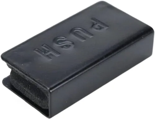 Vista 6 de Crapyt 4 piezas de cristal táctil magnético para puerta, abrazadera de puerta de 1.57 x 0.83 x 0.39 pulgadas Negro