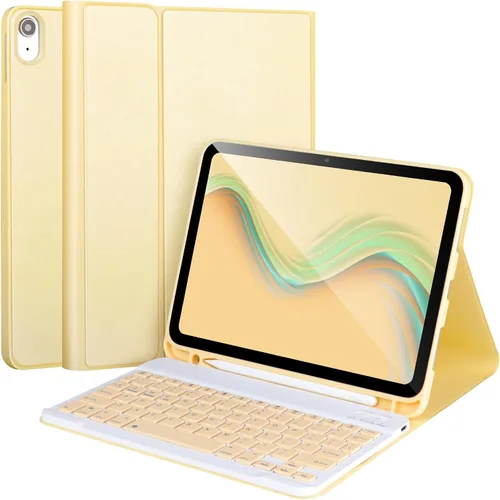 Vista 13 de AHYWTAN Funda para iPad 11/10ª generación con teclado, funda de teclado Bluetooth desmontable para iPad A16 2025 de 11 pulgadas/10ª generación 2022