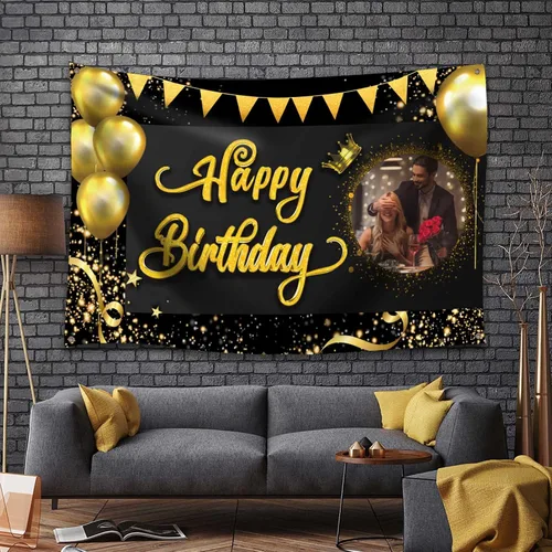 Vista 7 de AUBAO Tapiz personalizado/telón de fondo personalizado/tapices personalizados/tapices divertidos/tapiz decorativo (30 x 40 pulgadas)