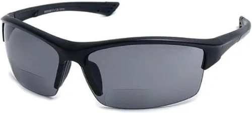 Vista 9 de The Foster II - Lentes de sol bifocales de plástico para lectura deportiva y envolvente, para hombres y mujeres, con certificación ANSI Z87.1 negro