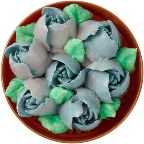 Vista 39 de Restaurantware Pastry Tek - Punta de tubería rusa, 1 punta para decoración de pastel de rosas, punta de decoración de acero inoxidable #9 resistente