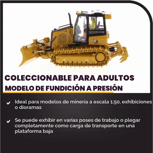 Vista 4 de Caterpillar D3 Bulldozer 1:50 - Modelos High Line de Diecast Masters