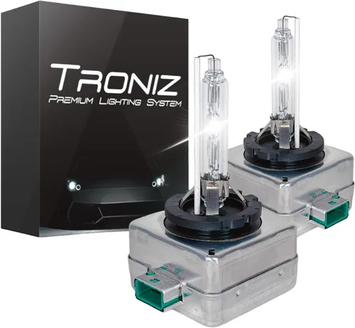 Vista 10 de Bombillas HID D1S D1R de 35 W súper brillantes de fábrica de xenón para faros delanteros 66140, reemplazo directo Plug-N-Play, 10000 K, azul 10000K
