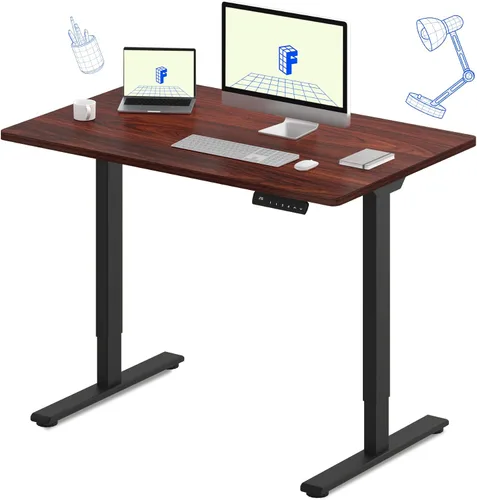 Vista 60 de FLEXISPOT Escritorio eléctrico de pie E3 con motor doble, 48 x 24