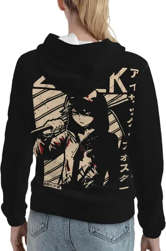Vista 4 de UNSUYU Anime Angels-Of-Death Hoodie Fashion Girl'S Long Sleeve Hooded Women'S Casual Sweatshirt