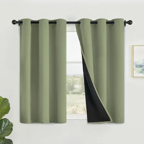 Vista 62 de SimpleHome - Cortinas opacas 100% para recámara, cortinas de ventana con ojales beige, con aislamiento térmico, cortinas de oscurecimiento
