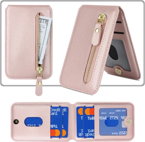 Vista 2 de Cavor Compatible con Apple Magsafe Wallet con soporte ajustable, cartera magnética para iPhone 17/16 Pro Max/15/14 Plus/13/12 Magsafe - Tarjetero