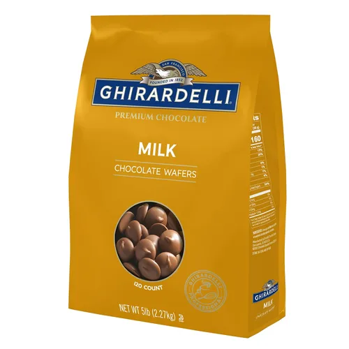 Vista 14 de Ghirardelli Chocolate Company - Obleas de chocolate oscuro, bolsa de 5 libras (paquete de 1)