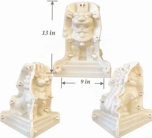 Vista 2 de Molde de estatua de hormigón, moldes de cemento para animales, estatua de jardín de hormigón, molde de león para decoración de jardín, molde