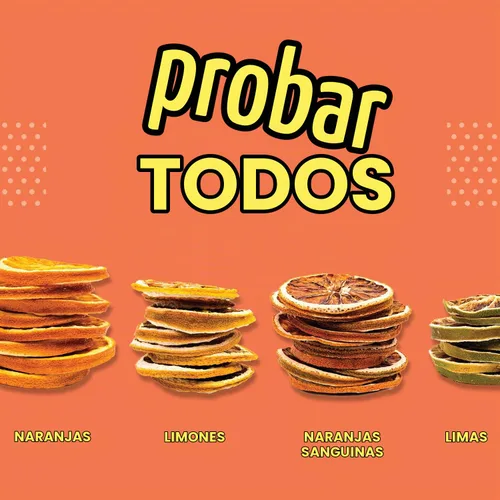Vista 5 de Ruedas de Naranja Deshidratadas BlueHenry - 3 oz - 20 rodajas - Fruta Natural
