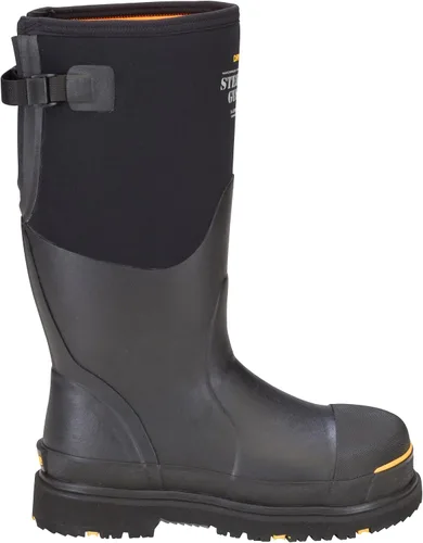 Vista 5 de Dryshod Botas de seguridad para hombre con puntera de acero y refuerzo antideslizante Impermeables Goma Negro