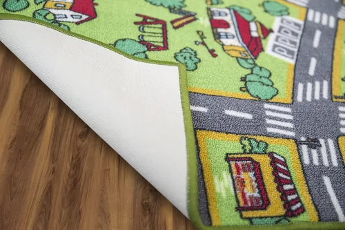Vista 8 de Alfombra infantil con diseño de vida urbana, aprende a divertirse, educativa para niños, sistema de tráfico vial, centro de actividad multicolor