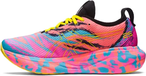 Vista 16 de ASICS Zapatillas de running Gel-Nimbus 25 para hombre Negro resplandor amarillo