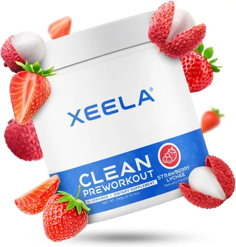 Vista 8 de XEELA Polvo para antes del entrenamiento, limpio y probado, sin nerviosismo, seguro y natural, aumenta la energía termogénica, la concentración