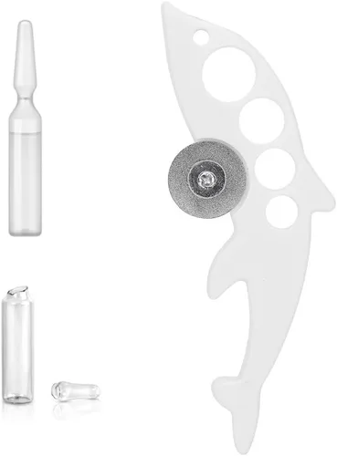 Vista 6 de Abrebotellas de ampolla,Abrebotellas de ampolla de vidrio con forma de pescado,Dispositivo de corte de rompedores de ampollas conveniente