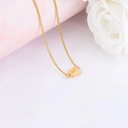 Vista 20 de Collar de cristal crudo para mujer