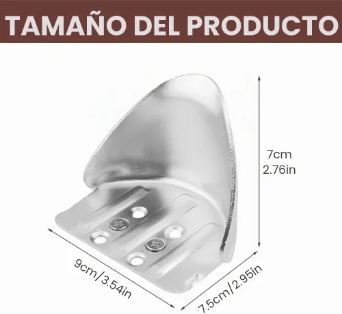 Vista 5 de Paquete de 2 kits de repuesto de soporte de talón de zancos para paneles de yeso, kit de repuesto de soporte de talón de zanco, parte ajustable