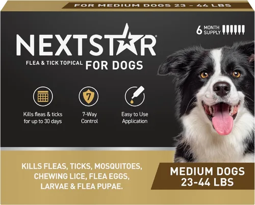 Vista 14 de NextStar Perros tópicos de pulgas y garrapatas pequeños, 7 vías, 1 mes
