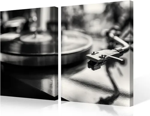 Vista 78 de Lienzo decorativo para pared, diseño de DJ Music Mixes the Track HD impreso en pinturas, 2 piezas, imágenes abstractas para sala de estar, obra