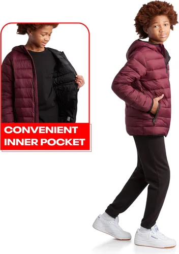 Vista 4 de Reebok Chaqueta para niño Abrigo acolchado ligero Abrigo básico para niños (7-16)