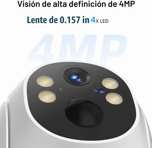 Vista 3 de Cámaras de seguridad solar 2K inalámbricas para exteriores (4 cámaras)