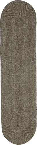 Vista 39 de BNM - Alfombra ovalada bohemia para interiores y exteriores con patrón trenzado sólido, perfecta para patio trasero, patio, oficina, sala de estar