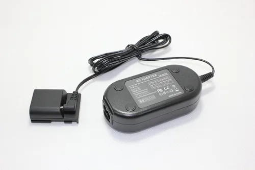 Vista 2 de Adaptador de corriente alterna con kit de cable acoplador de CC para Canon G7 G9 EOS 350D 400D NB-2L - Reemplazo para ACK-DC20, enchufe de EE. UU