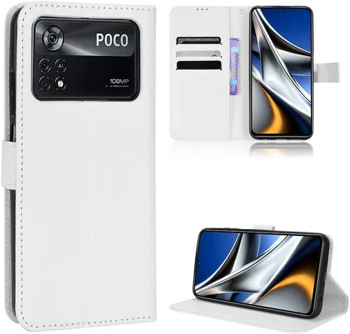 Vista 9 de Funda para Xiaomi Poco M4 Pro 4G Funda de cuero, Funda para Xiaomi Poco M4 Pro 4G 2201117PI 2201117PG Funda de cuero PU Flip Cover Azul