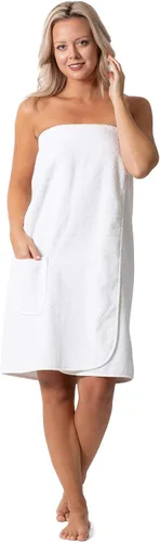 Vista 10 de Robe Direct Women’s Terry Cloth Spa and Bath Towel Wrap with Adjustable Closure & Elastic Top