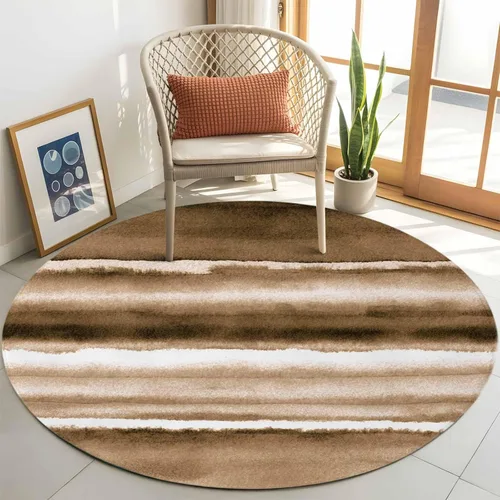 Vista 33 de 2x3 Area Rugs, Blue Stripes Non Slip Area Rugs for Living Room, Bedroom, Barhroom, Entryway, Watercolor Retro Ombre Abstract Tie Dye Art Soft