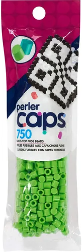 Vista 5 de Perler Cuentas fusibles de tapas sólidas, color negro, 750 piezas