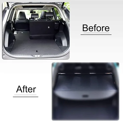 Vista 5 de Kaungka Cubierta protectora de carga compatible con GMC Acadia 2017-2023, resistente, color negro, protector retráctil para maletero trasero