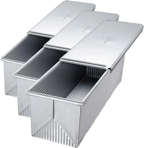 Vista 13 de USA Pan Bakeware Pullman - Molde para pan, tamaño pequeño