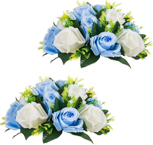 Vista 18 de Centros de mesa de flores para mesas de boda: decoraciones de mesa de Halloween, bolas de flores negras, centros de mesa para compromiso, ceremonia