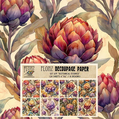 Vista 15 de Decoupage - Paquete de papel (24 hojas de 6 x 6 pulgadas) Secret Garden # Papel de patrón de estilo vintage para decoupage, manualidades y álbumes
